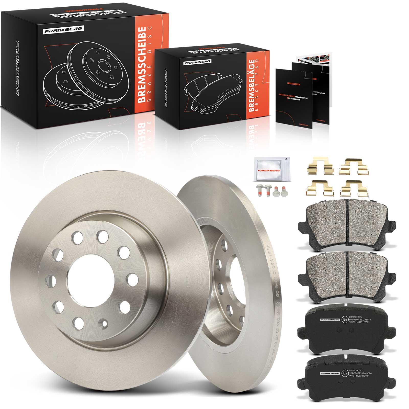 Frankberg 5481FB0028908: Pidurikomplekt, ketaspidur Tagasild, Ø: 282mm, täis