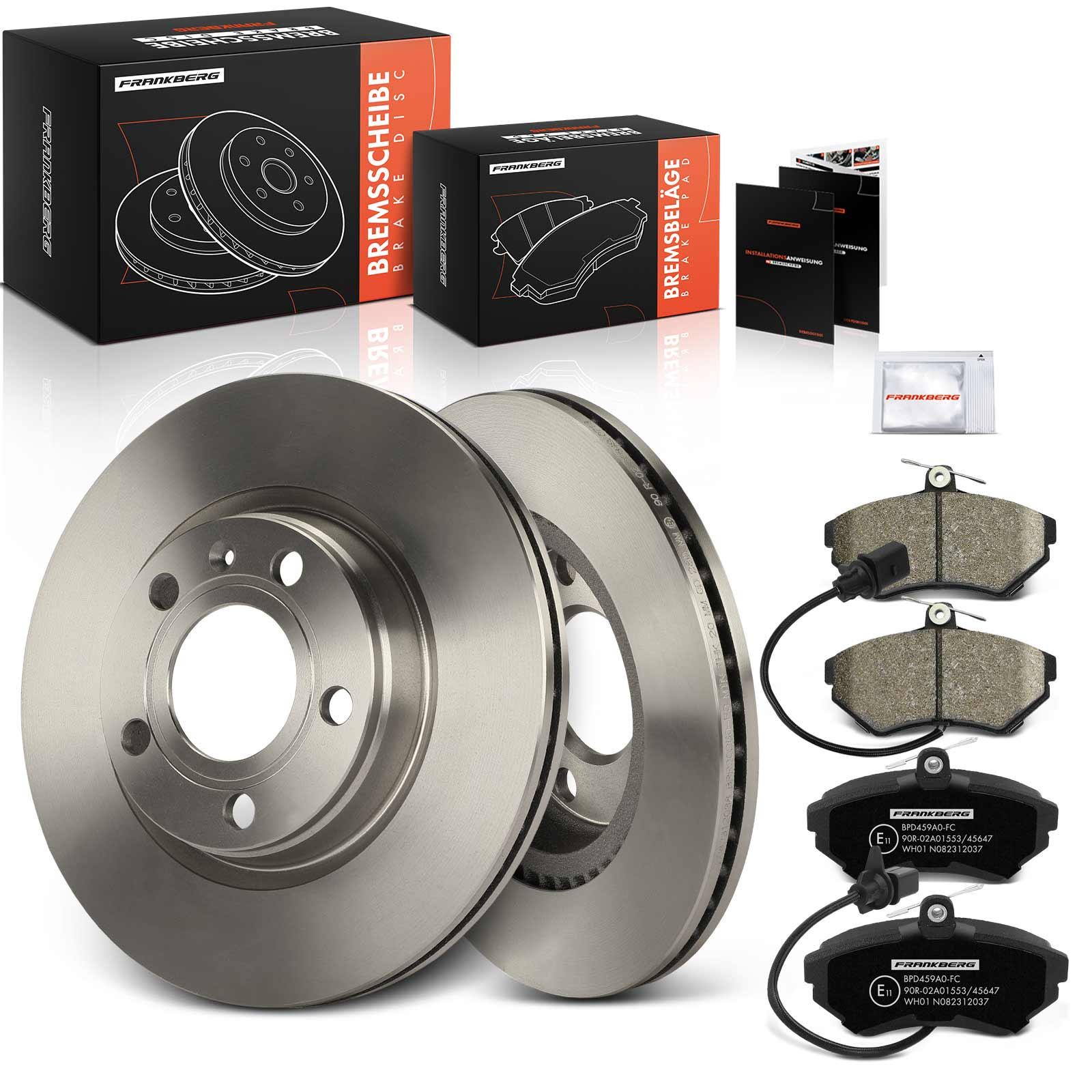 Frankberg 5481FB0033335: Bremsscheiben und -beläge Vorderachse, Ø: 280mm, Belüftet