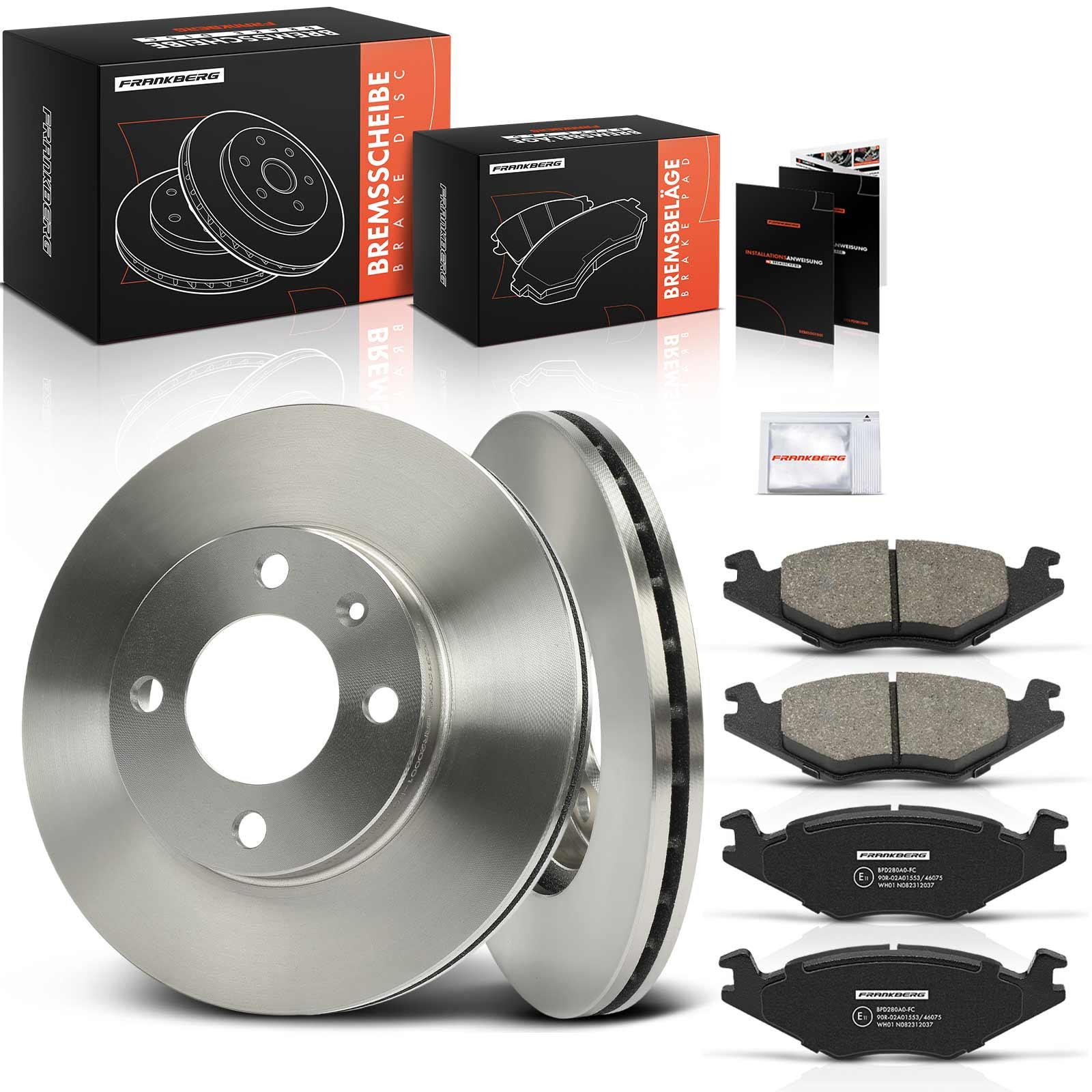 Frankberg 5481FB0033173: Bremžu komplekts, Disku bremzes Priekšējais tilts, Ø: 239mm, ventilējams