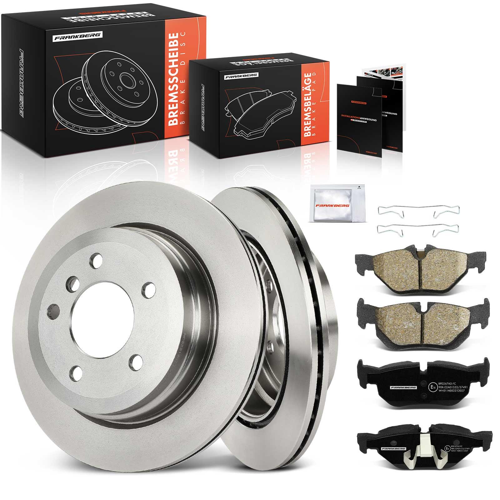 Frankberg 5481FB0033282: Remschijven en blokken Achteras, Ø: 300mm, volledig