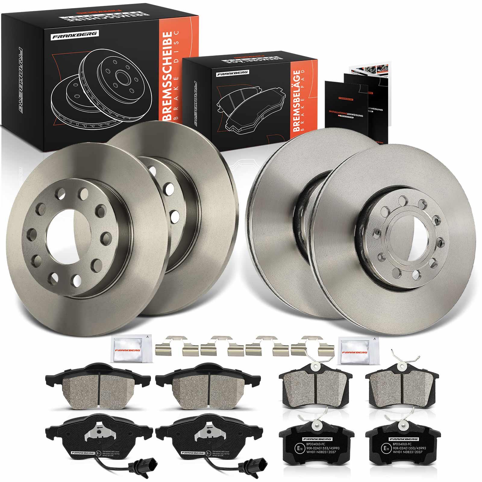 Frankberg 5481FB0033459: Pidurikomplekt, ketaspidur Ø: 244.7mm, täis