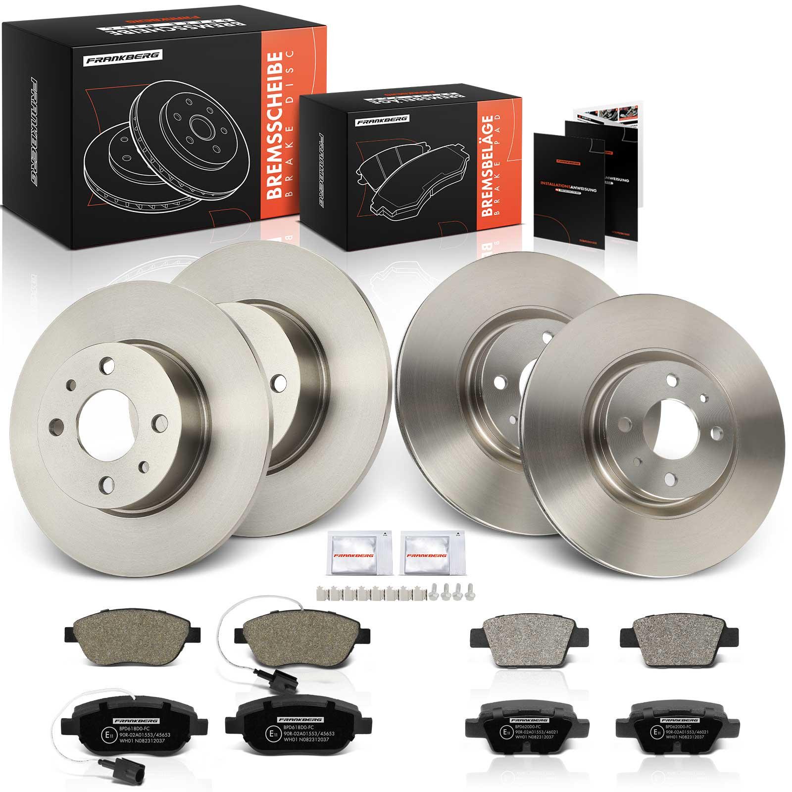 Frankberg 5481FB0029865: Bremseskiver og klodser Ø: 251.3mm, fuldstændigt
