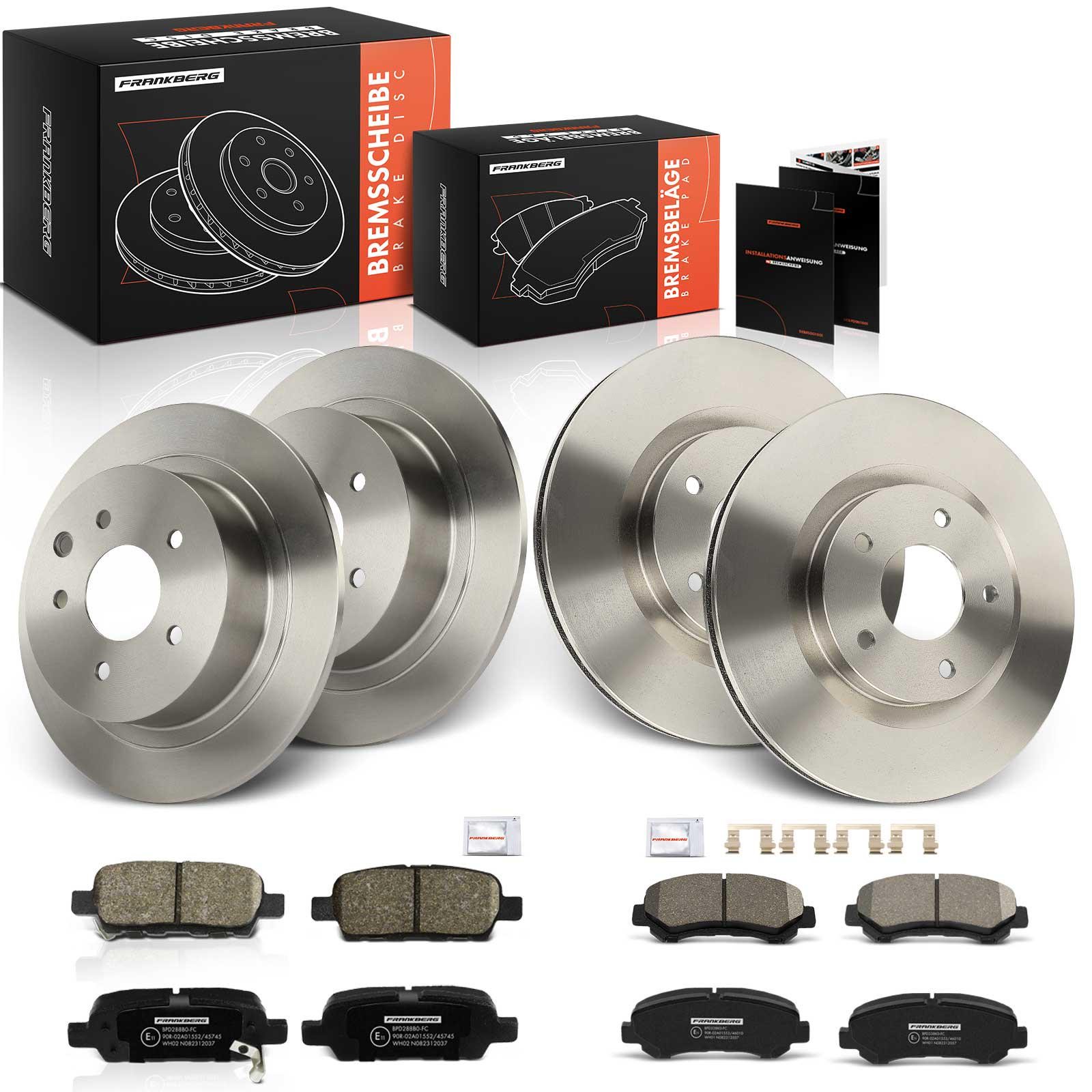 Frankberg 5481FB0033708: Bremžu komplekts, Disku bremzes Ø: 291.5mm, pilnīgi