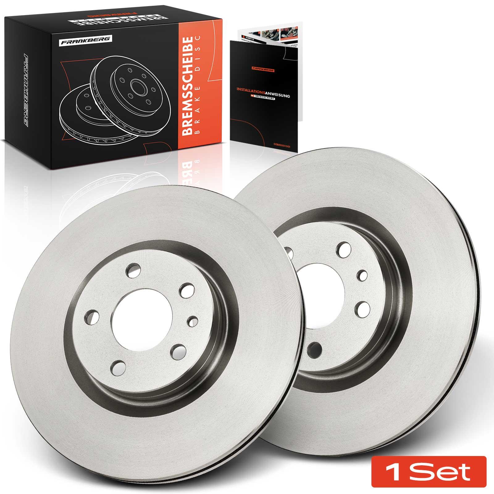 Frankberg 5481FB0034191: Bremseskive Foraksel begge sider, Ø: 284mm, ventileret, Ø: 284mm, olieret
