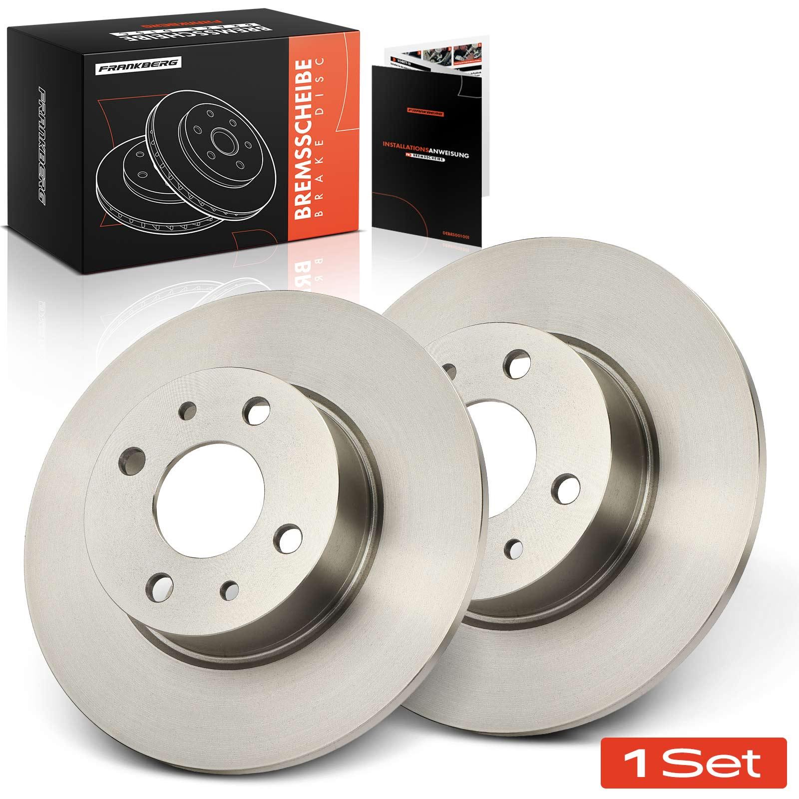 Frankberg 5481FB0033727: Bremsscheibe Hinterachse beidseitig, Ø: 251.3mm, voll, Ø: 251.3mm, geölt