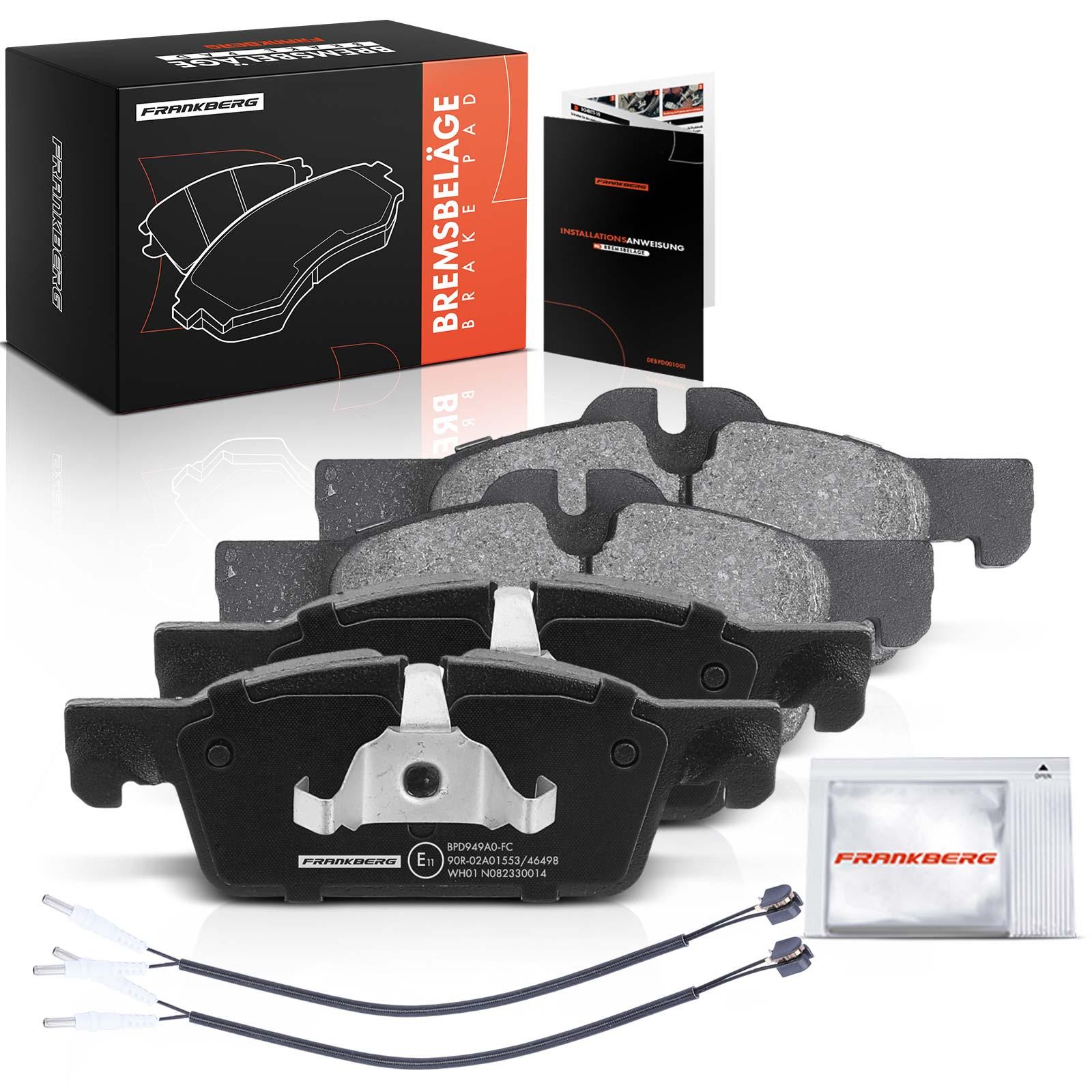 Frankberg 5481FB0033154: Plaquettes de frein des deux côtés de l'essieu avant, avec huile