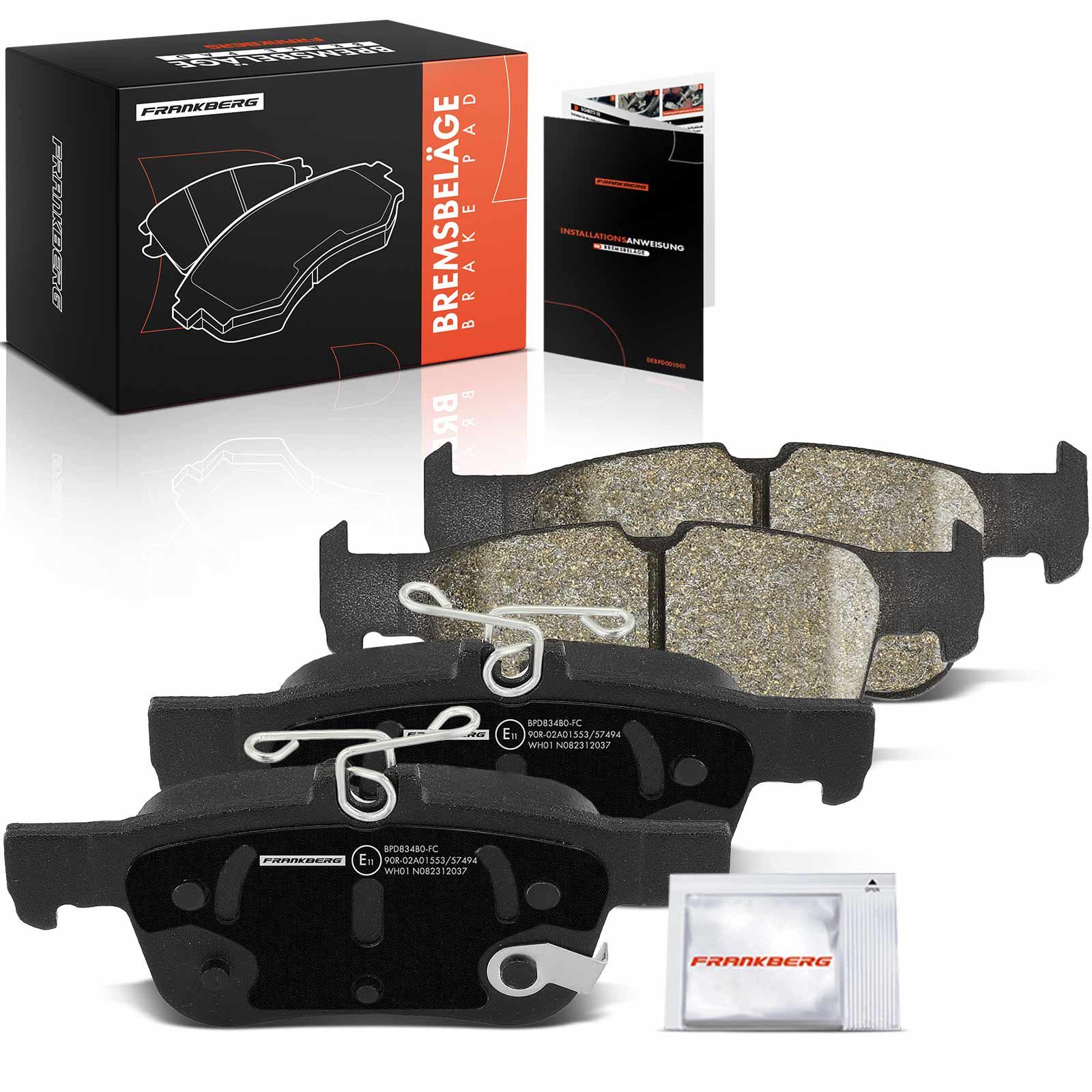 Frankberg 5481FB0033101: Remblokken Achteras links en rechts, Met olie