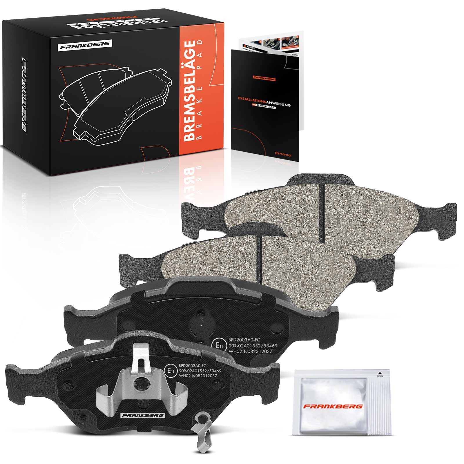 Frankberg 5481FB0029743: Klocki hamulcowe oś przednia po obydwu stronach, z olejem