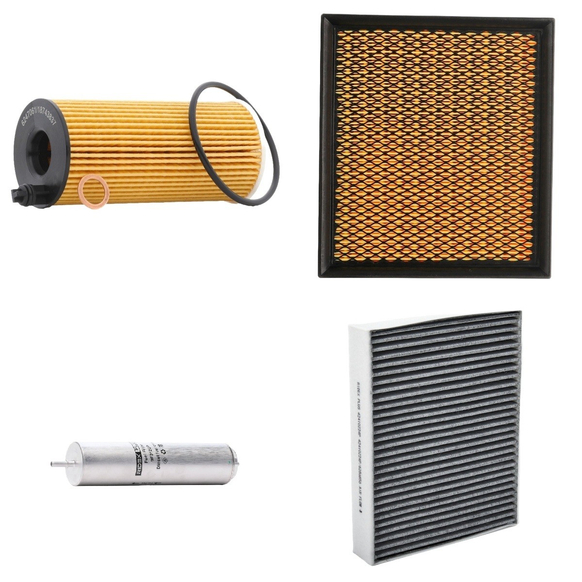 RIDEX PLUS 4055F27480P: Filtr-sada