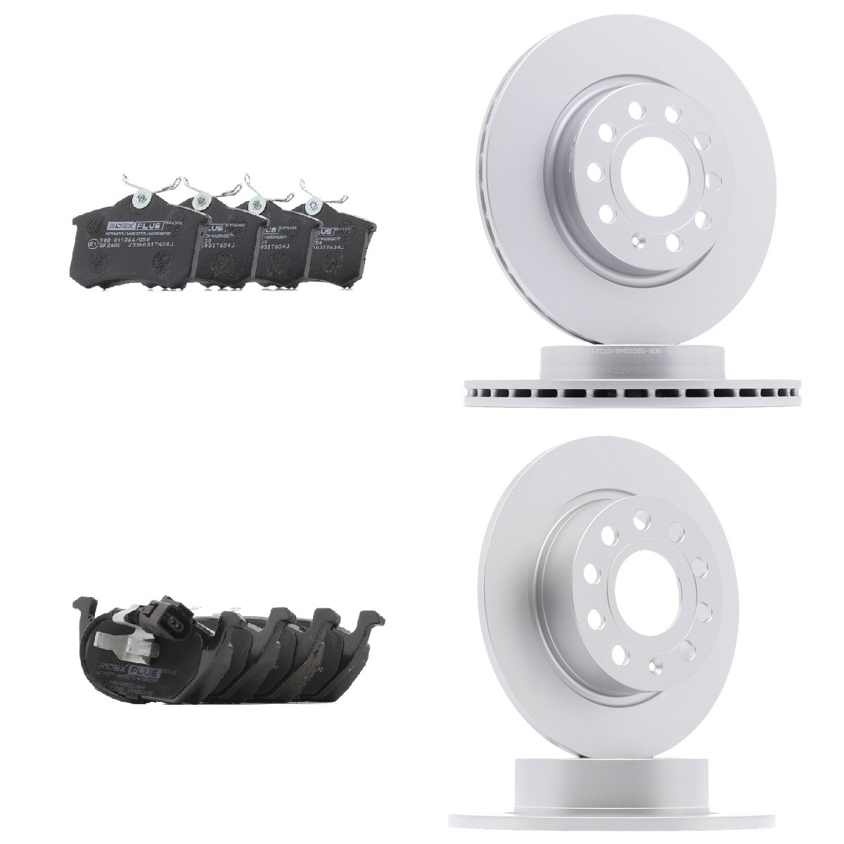 RIDEX PLUS 3405B0324P: Bremsscheiben und -beläge