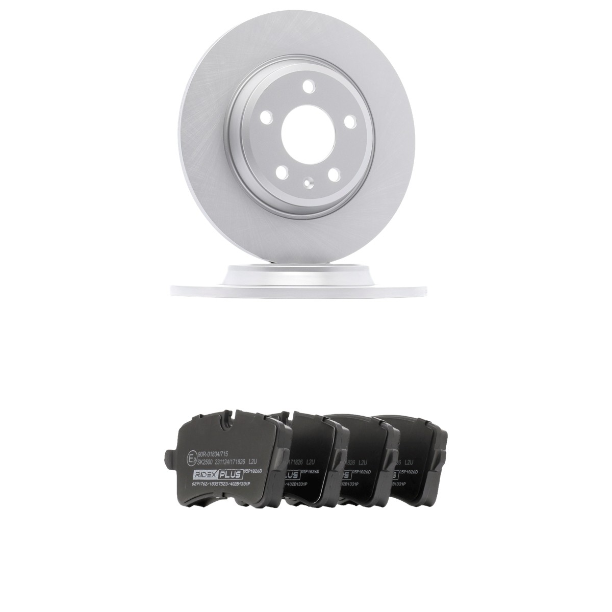 RIDEX PLUS 3405B0987P: Zestaw do hamulców, hamulce tarczowe