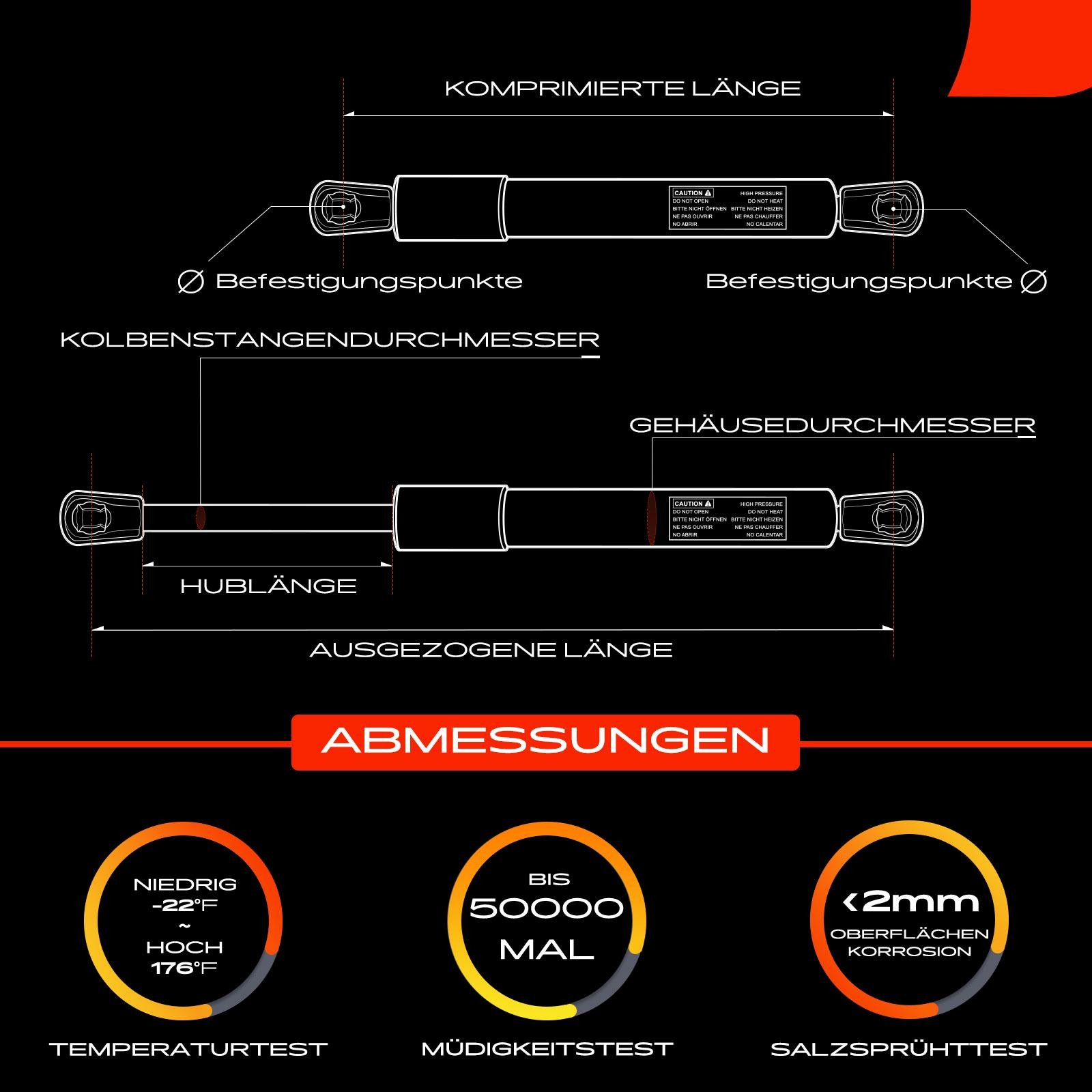 Frankberg 5481FB0068631: Sprężyna gazowa, pokrywa bagażnika Vehicle Tailgate, 243[mm]