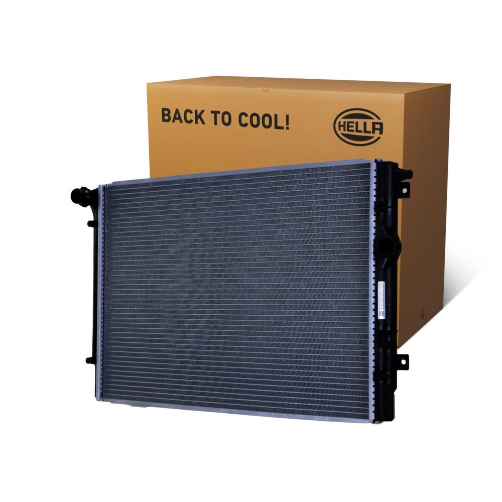 HELLA 8MK 366 302-451: Radiateur du moteur sans joint d'étanchéite, sans vase d'expansion