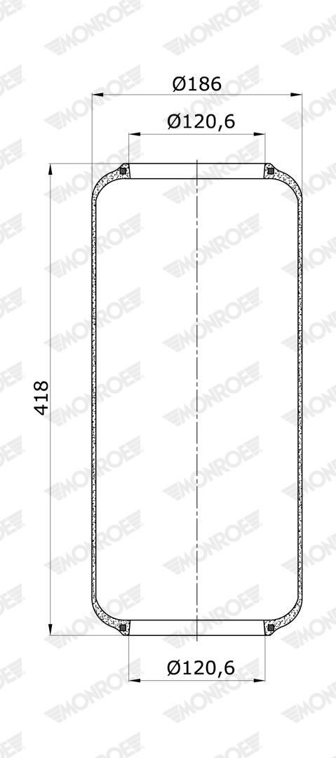 MONROE ASP2023: Veerbalg, luchtvering