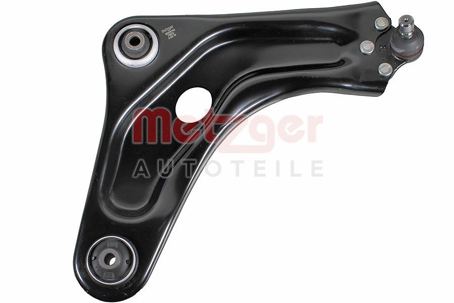 METZGER 58209102: Tukivarsi Etuakseli, oikea, Alla, Teräslevy, kumilaakereilla, Alapallo-/pallonivelellä