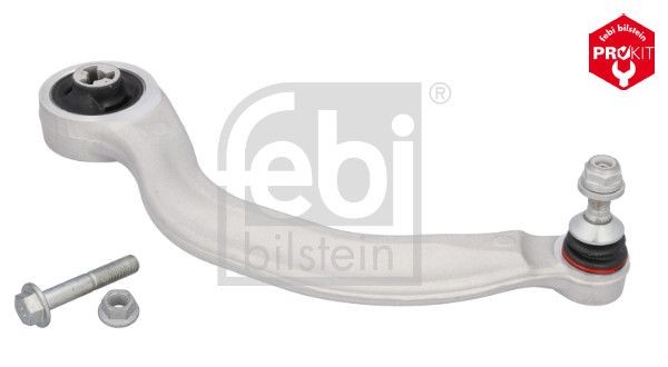 FEBI BILSTEIN 199838: Tukivarsi ProKit Takana, Alla, Etuakseli, oikea, Alumiini, mutterien kanssa, kumilaakereilla, Ruuvilla