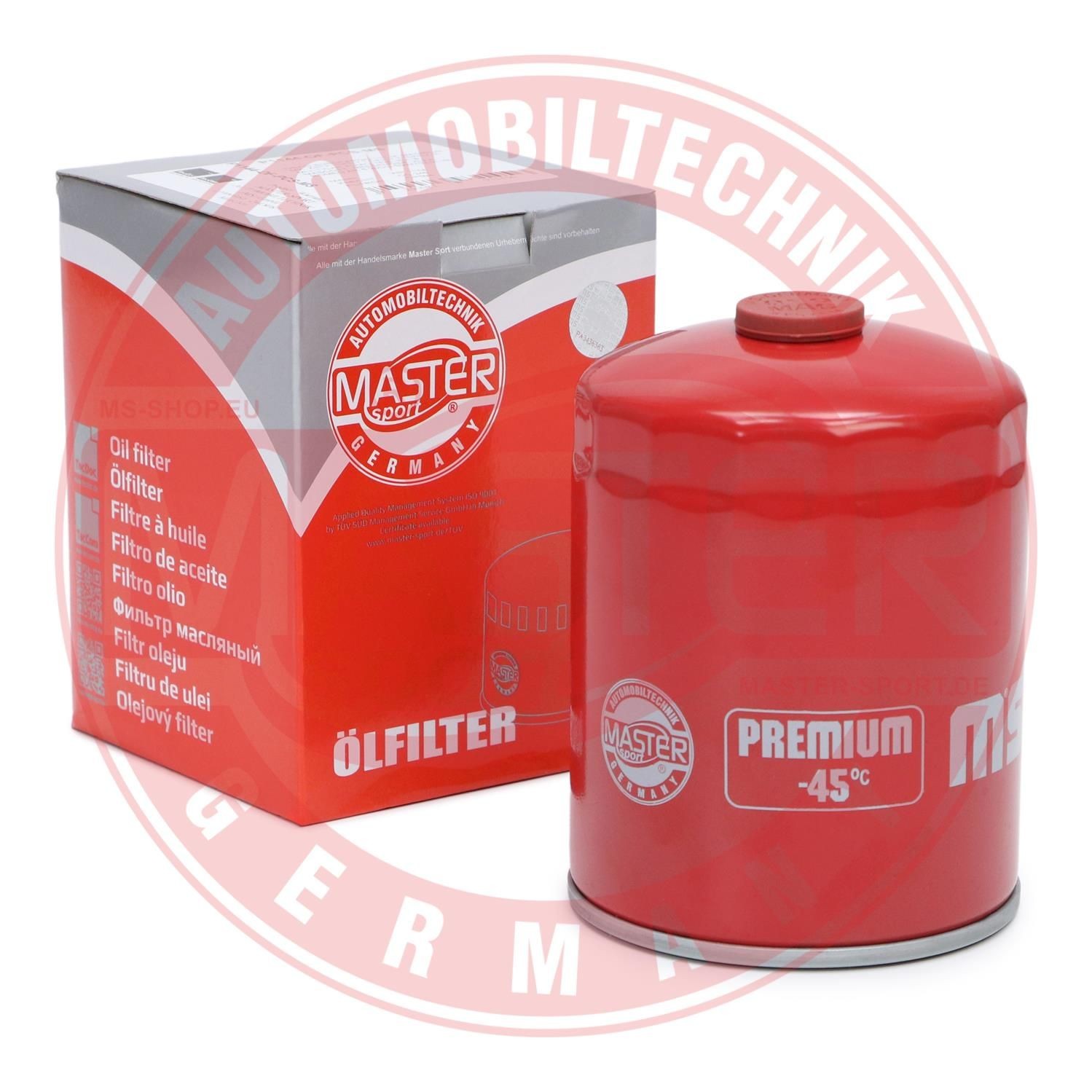 MASTER-SPORT P1144-OFMG-PCS-MS: Filtro olio con una valvola blocco arretramento