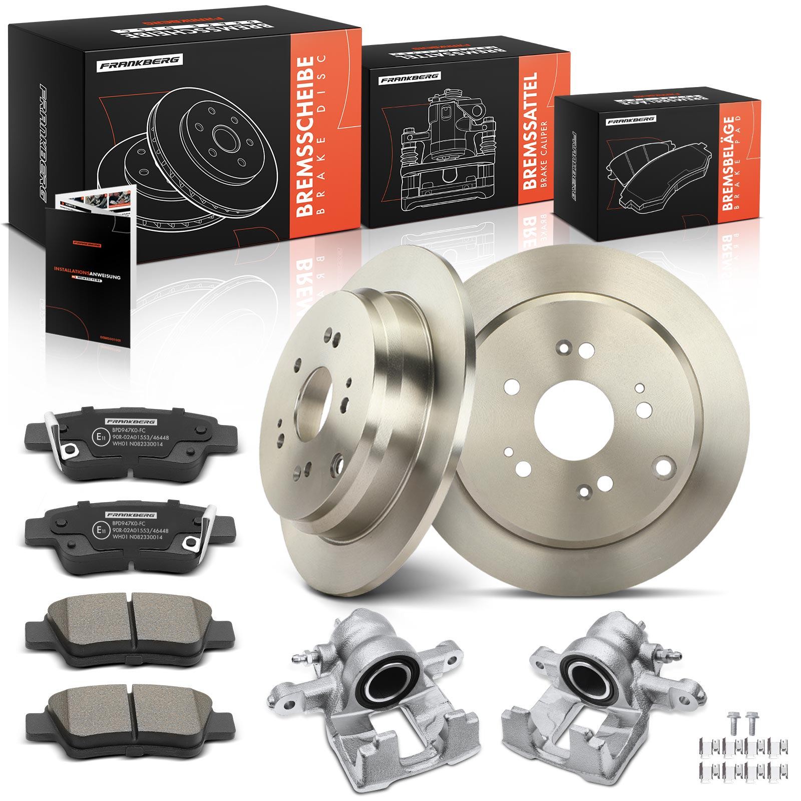 Frankberg 5481FB0065665: Disques et plaquettes de freins des deux côtés du pont arrière, Ø: 37.98mm, plein