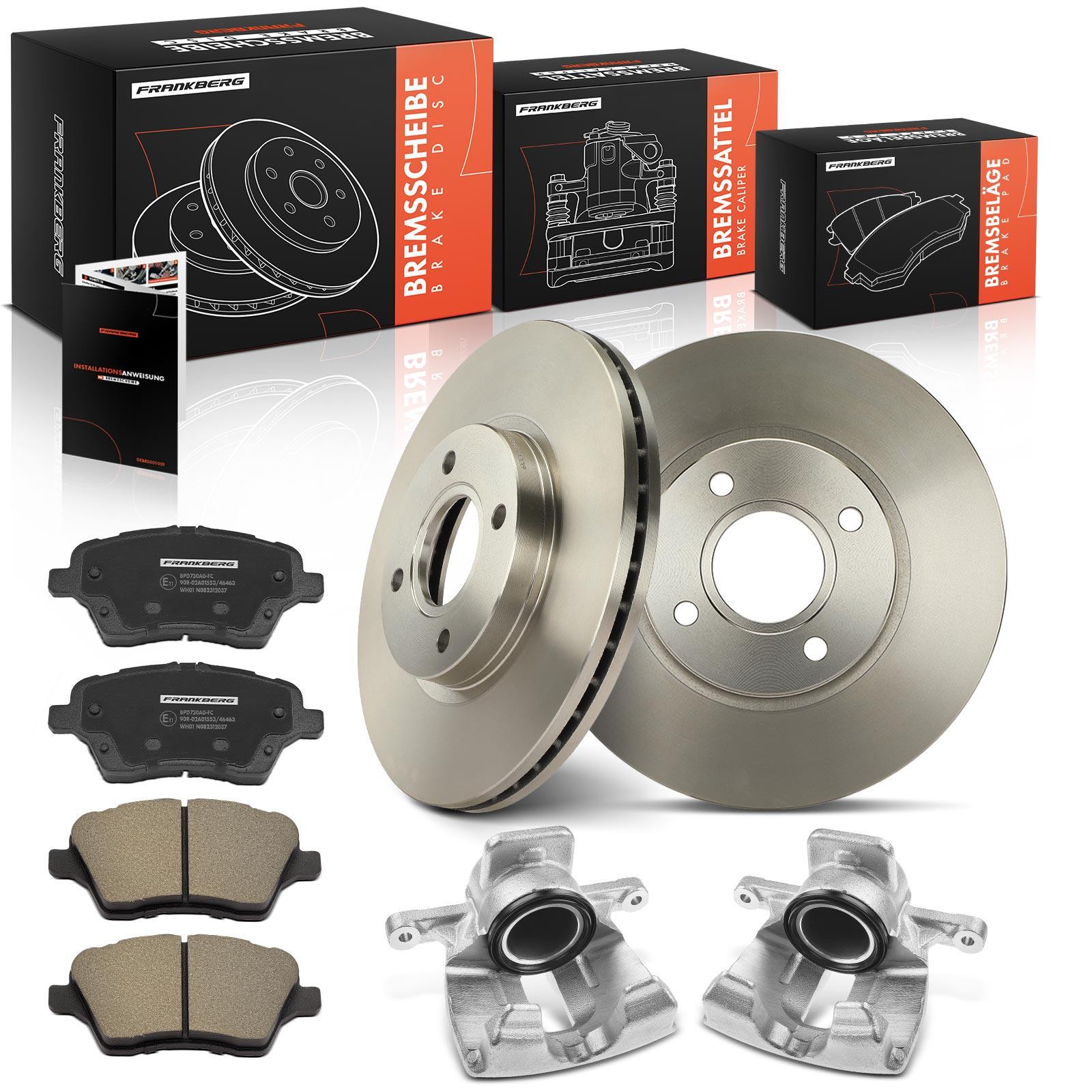 Frankberg 5481FB0065680: Remschijven en blokken Vooras links en rechts, Ø: 54mm, Geventileerd