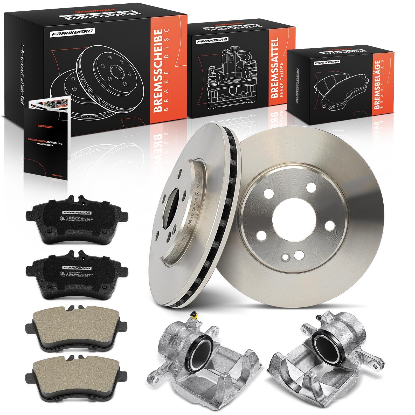 Frankberg 5481FB0065679: Bremžu komplekts, Disku bremzes Priekšējais tilts divpusēji, Ø: 57.2mm, ventilējams