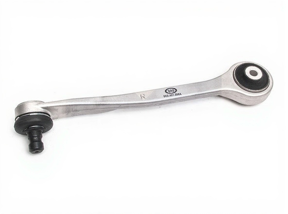 QAP 10 181: Tukivarsi Etuakseli, oikea, Yläpuolella, Edessä, Alumiini, Alapallo-/pallonivelellä, Kumilaakerilla