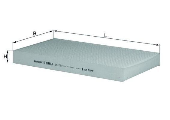 MAHLE LA 152: Interieurfilter Stoffilter