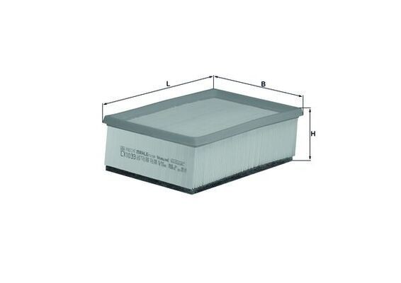 MAHLE LX 1033: Luftfilter