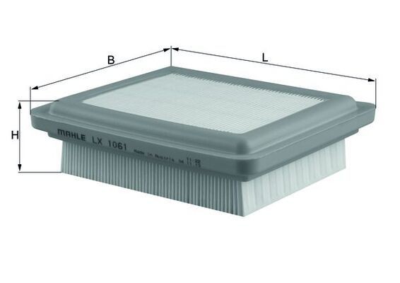 MAHLE LX 1061: Luftfilter