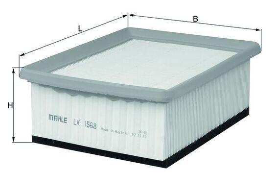 MAHLE LX 1568: Filtre à air