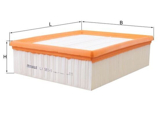 MAHLE LX 593/1: Luchtfilter