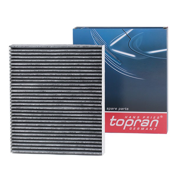 TOPRAN 109 520: Filtre d'habitacle Cartouche filtrante, avec action absorbant les odeurs, Filtre à charbon actif