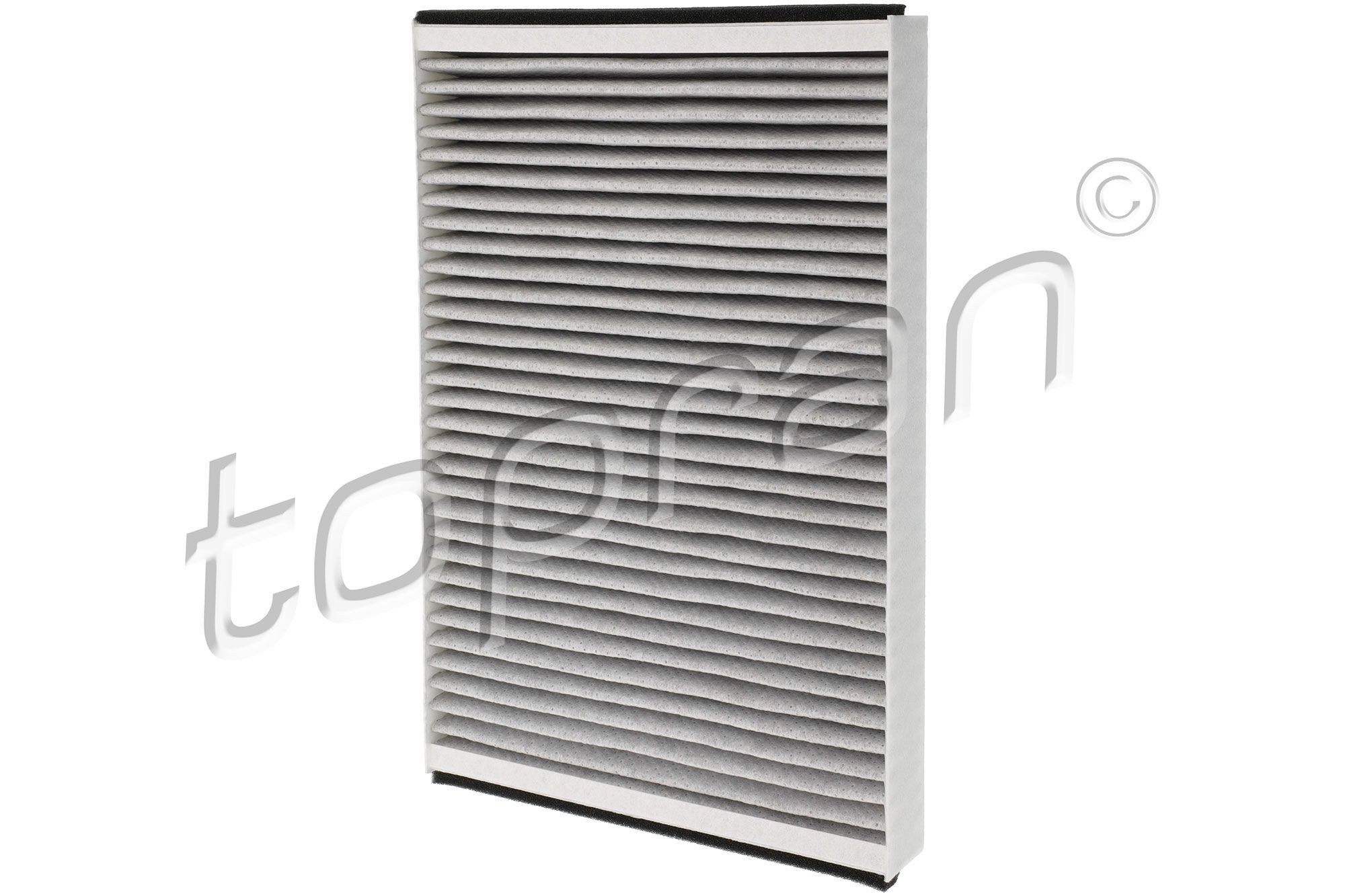 TOPRAN 207 014: Filtro de habitáculo con efecto absorbedor de olores, Cartucho filtrante, Filtro de carbón activado