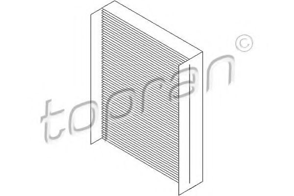 TOPRAN 720 326: Filter vnútorného priestoru Vlożka filtra, Filter aktívneho uhlia, s účinkom pohlcujúcim zápach