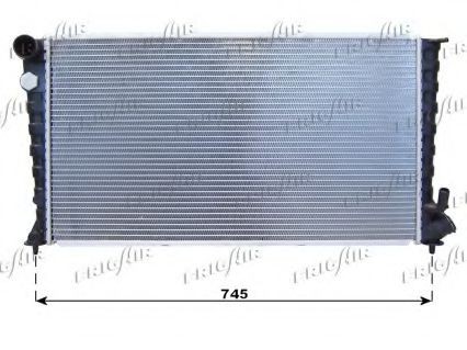 FRIGAIR 0103.3043: Radiateur du moteur 670 x 366 x 30 mm, Aluminium, Matière plastique