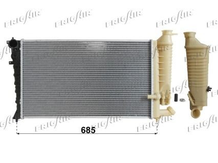 FRIGAIR 0108.2055: Radiateur du moteur 610 x 359 x 34 mm, Matière plastique, Cuivre
