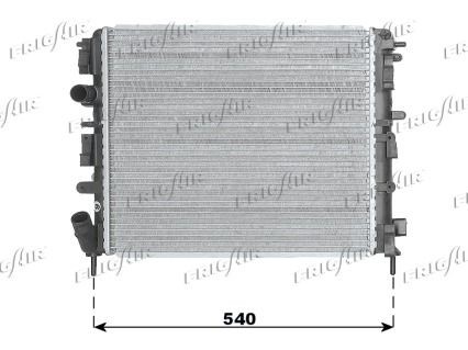 FRIGAIR 0109.3078: Radiateur du moteur 480 x 414 x 19 mm, Aluminium, Matière plastique