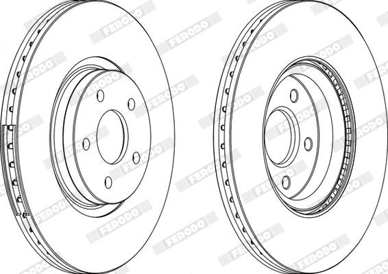 FERODO DDF1569: Tarcza hamulcowa Ø: 274[mm], pełny, Ø: 274[mm], naoliwione, z pierścieniem nadajnika impulsów ABS PREMIER