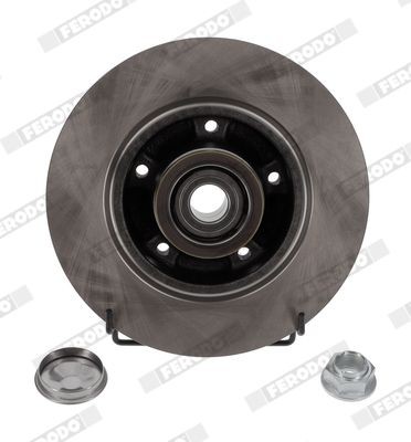 FERODO DDF1100: Remschijf Ø: 262mm, volledig, Ø: 262mm, Geolied, Met schroeven PREMIER