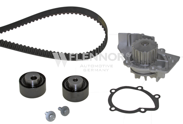 FLENNOR FP04413V: Bomba de agua + kit de correa de distribución con bomba de agua