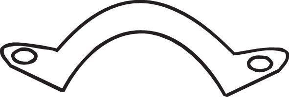 BOSAL 250-863: Laikiklis, išmetimo sistema