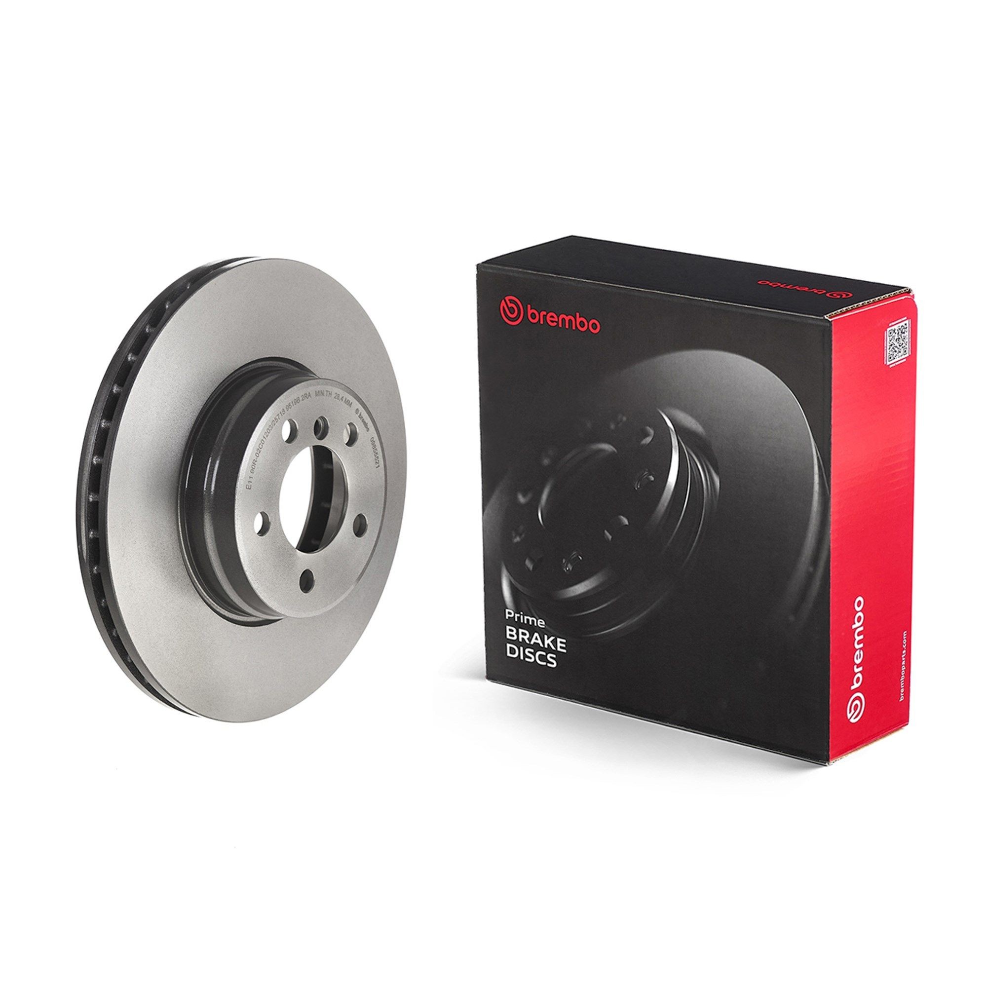 BREMBO 09.8555.21: Bremseskive Ø: 344mm, indvendigt ventileret, Ø: 344mm, coatet Prime