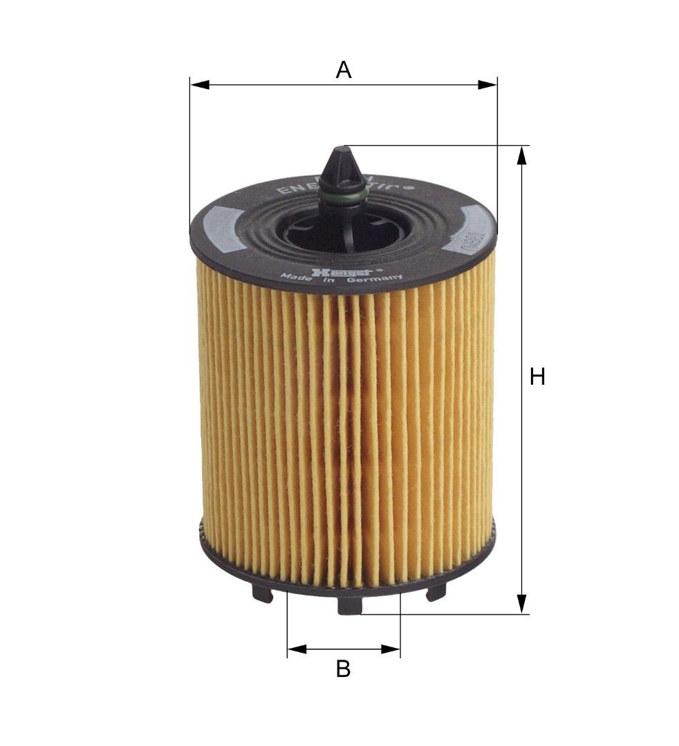 HENGST FILTER E630H D103: Eļļas filtrs ar blīvēm