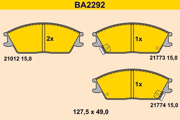 Barum BA2292: Bremžu kluči