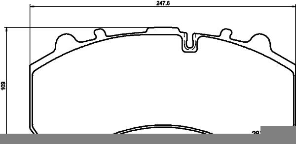 TEXTAR 2919604: Bromsbelägg med tillbehör