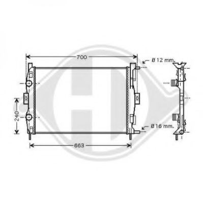 DIEDERICHS 8446405: Radiateur du moteur