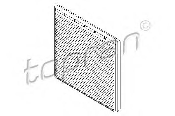 TOPRAN 722 725: Interieurfilter Carbon filter