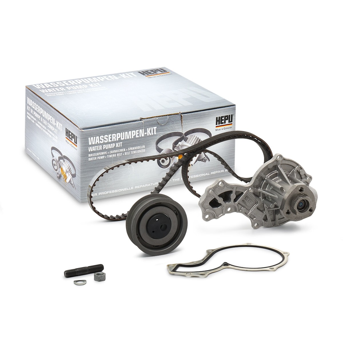 HEPU PK05123: Bomba de agua + kit de correa de distribución Núm. dientes: 121, Ancho: 18mm