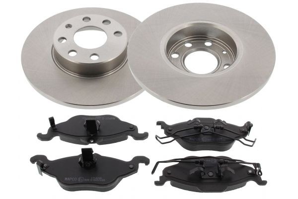 MAPCO 47682: Bremžu komplekts, Disku bremzes Priekšējais tilts, Ø: 256mm, pilnīgi