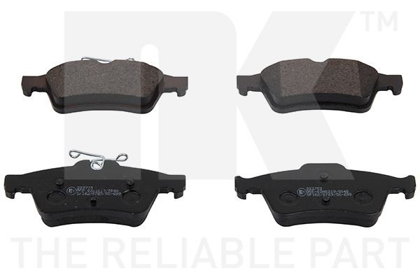 NK 223753: Klocki hamulcowe bez dodatków, z podkładką wytłumiającą