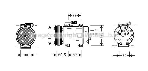 AVA COOLING SYSTEMS VW2287: Radiateur du moteur avec raccords rapides